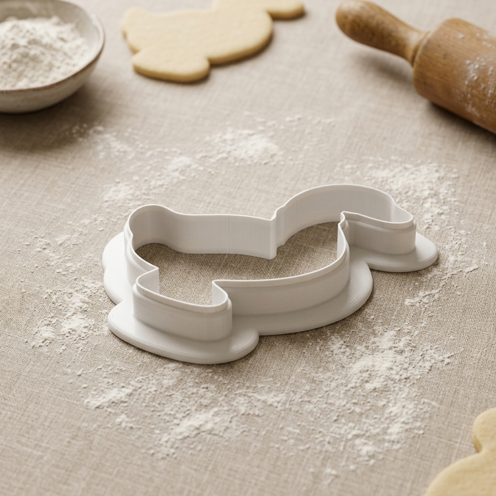 Goose Cookie Cutter, 3D Printed Silly Goose