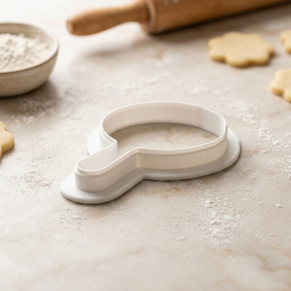 Pasta Fork Cookie Cutter, 3D Printed Italian Dinner