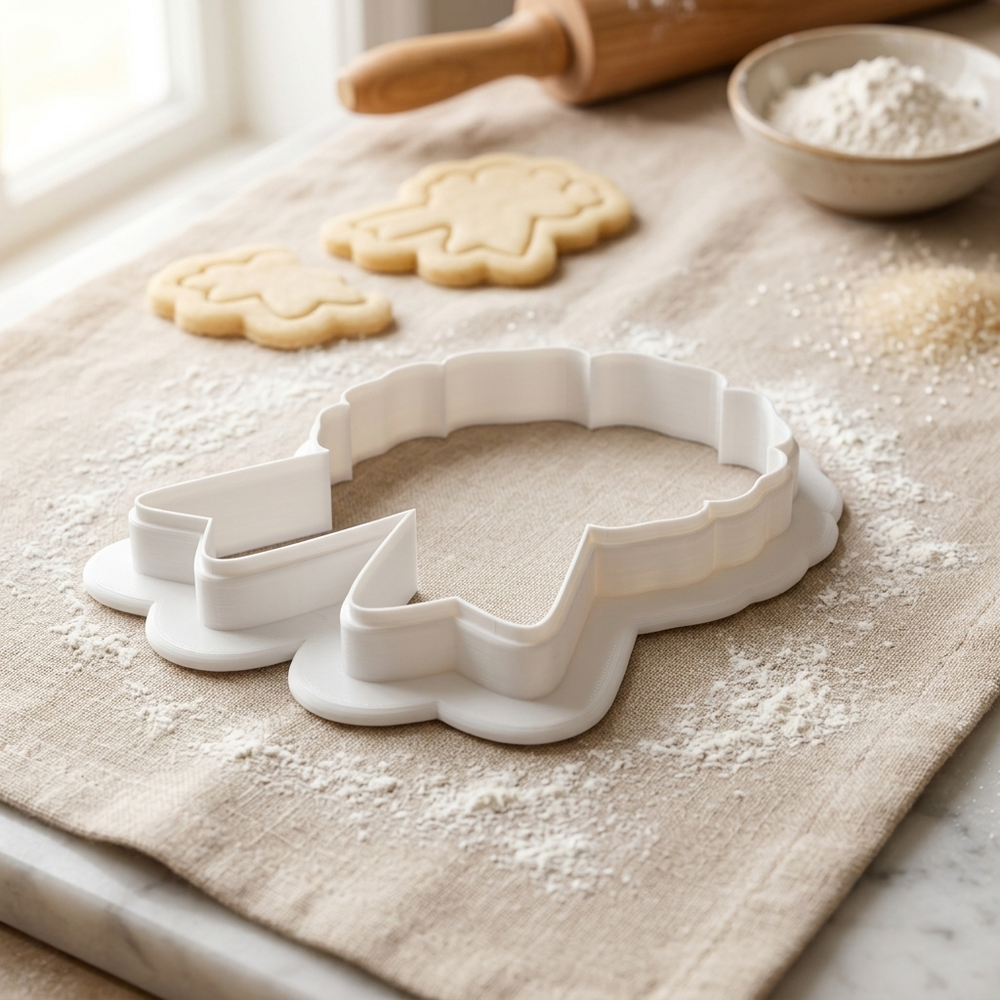 Ribbon Medal Cookie Cutter, 3D Printed Winner Theme