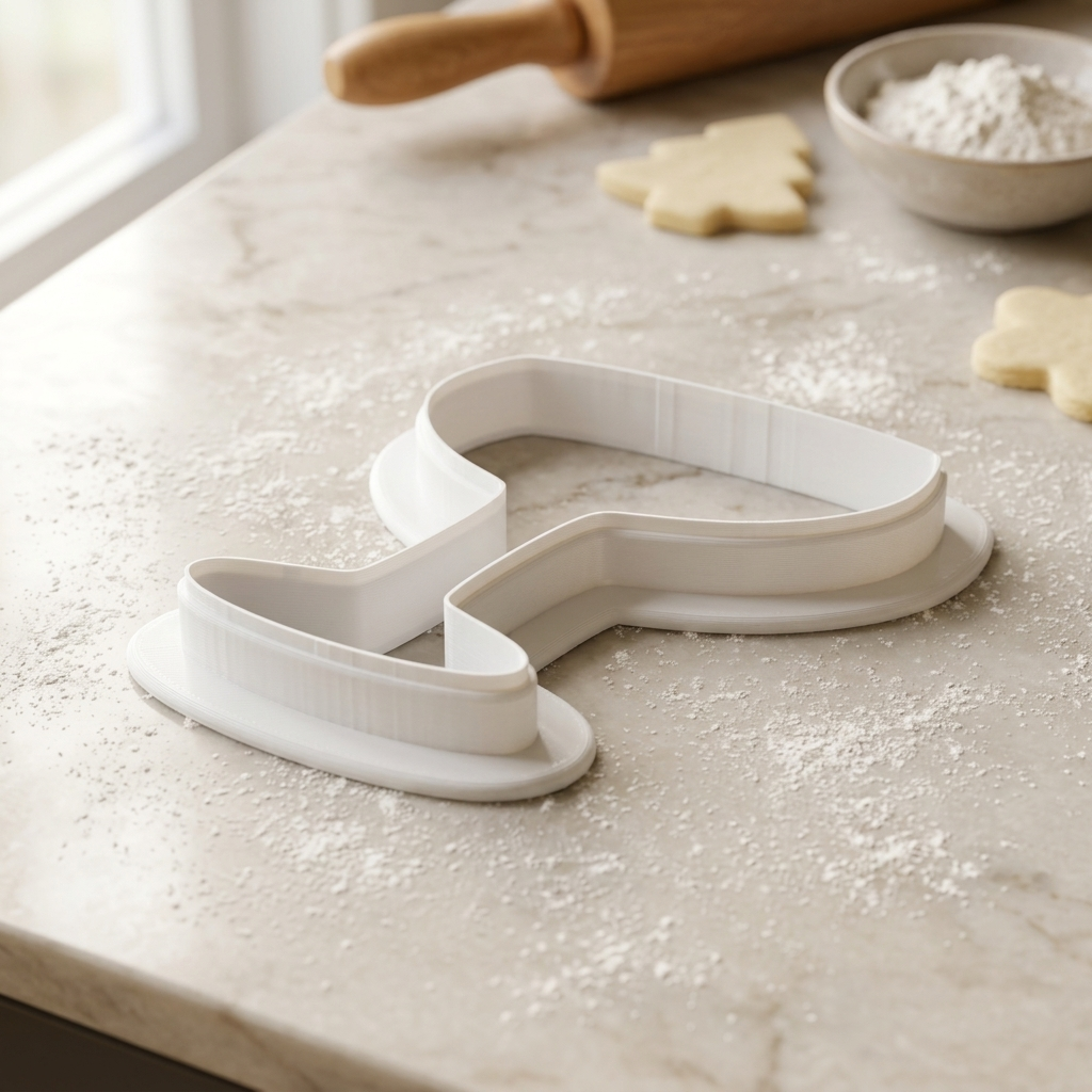 Coupe Glass Cookie Cutter, 3D Printed Bubbly Party