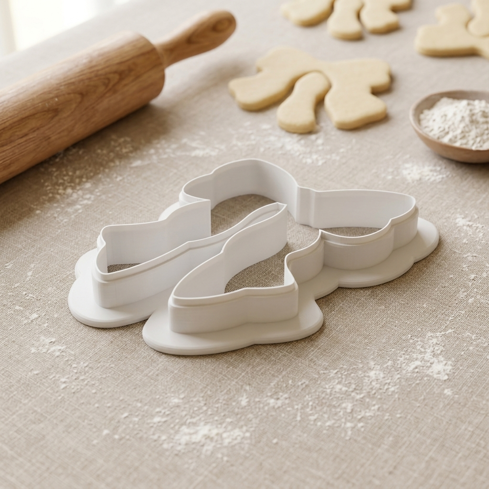 Silk Bow Cookie Cutter, 3D Printed Bridal Bow