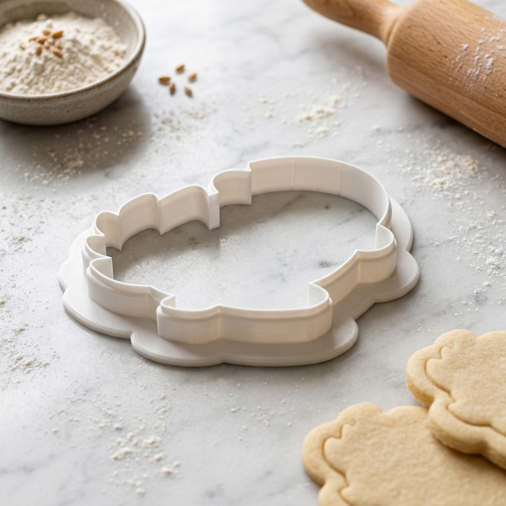 Baby Dragon in Egg Cookie Cutter, 3D Printed Baby Shower