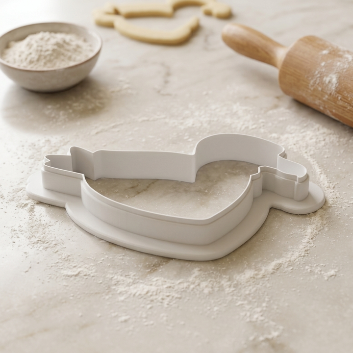 Raincoat Seagull Cookie Cutter, 3D Printed Animal Theme