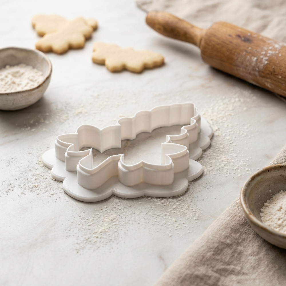 Bluebonnet Stem Cookie Cutter, 3D Printed Garden Theme