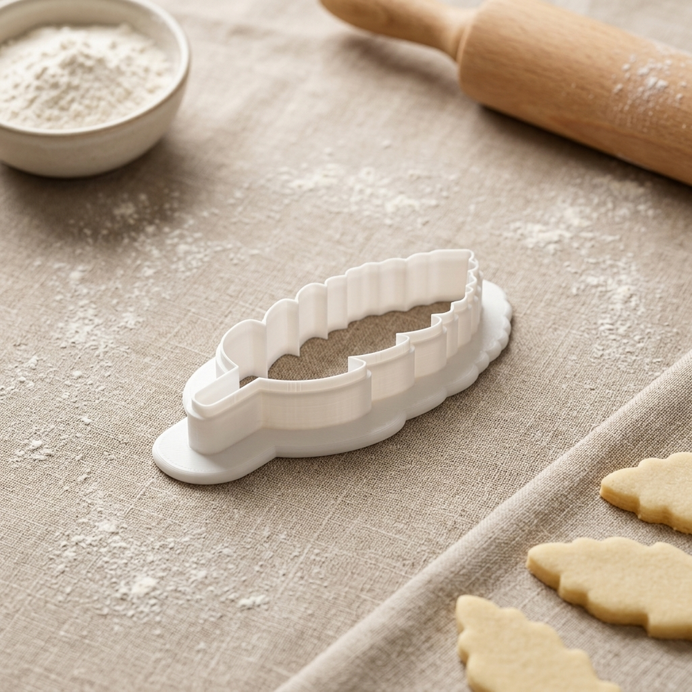 Larkspur Stem Cookie Cutter, 3D Printed Garden Theme