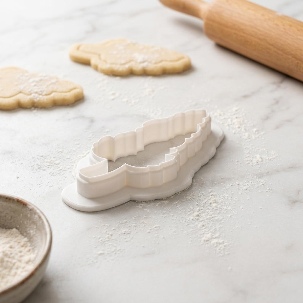 Hollyhock Stem Cookie Cutter, 3D Printed Party Theme