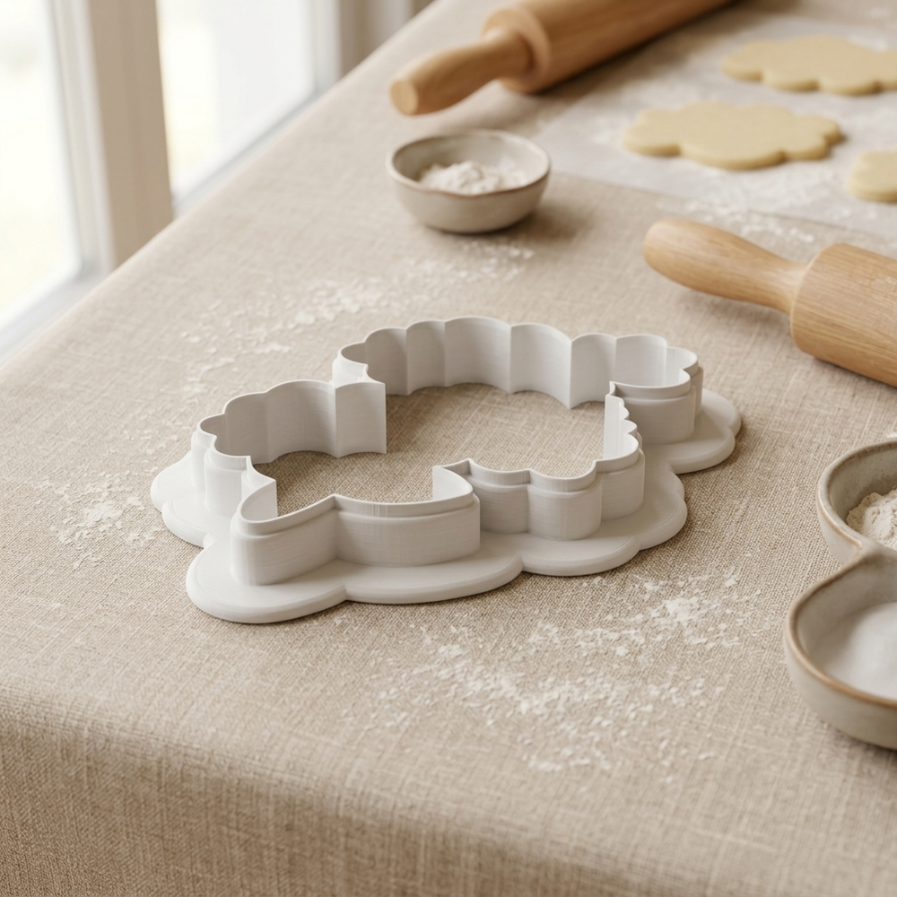 Honeysuckle Vine Cookie Cutter, 3D Printed Party Theme