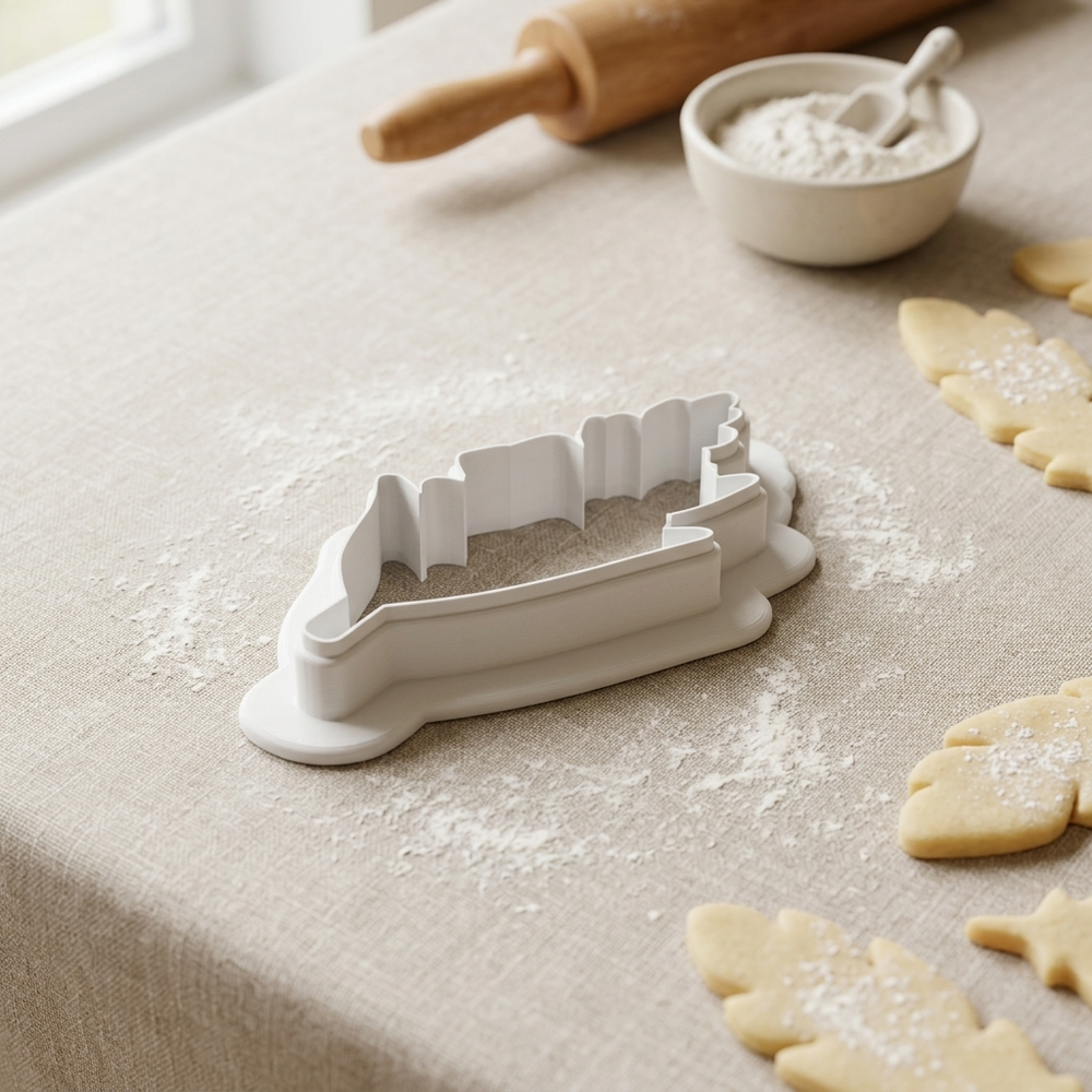 Gladiolus Stem Cookie Cutter, 3D Printed Party Theme