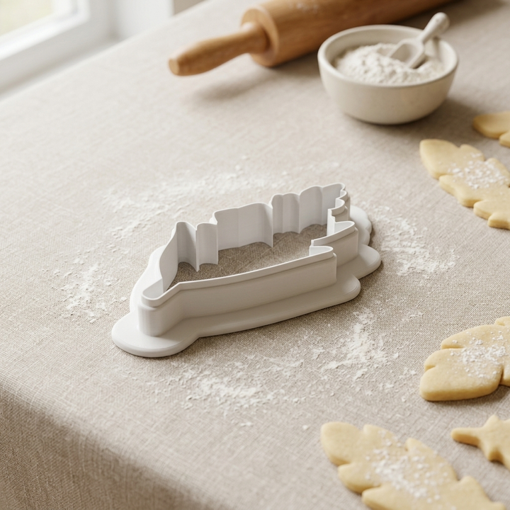 Gladiolus Stem Cookie Cutter, 3D Printed Party Theme