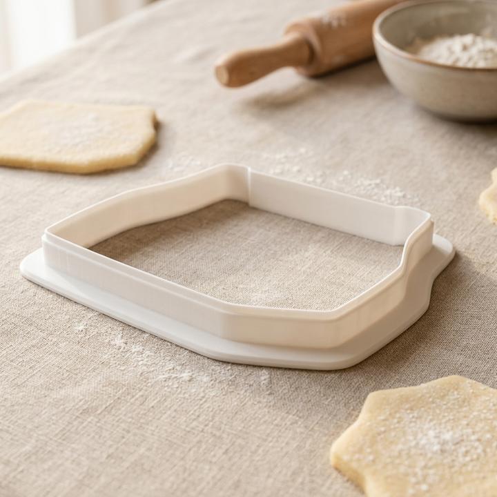 Tool Caddy with Hammer and Wrench Cookie Cutter, 3D Printed Party Theme