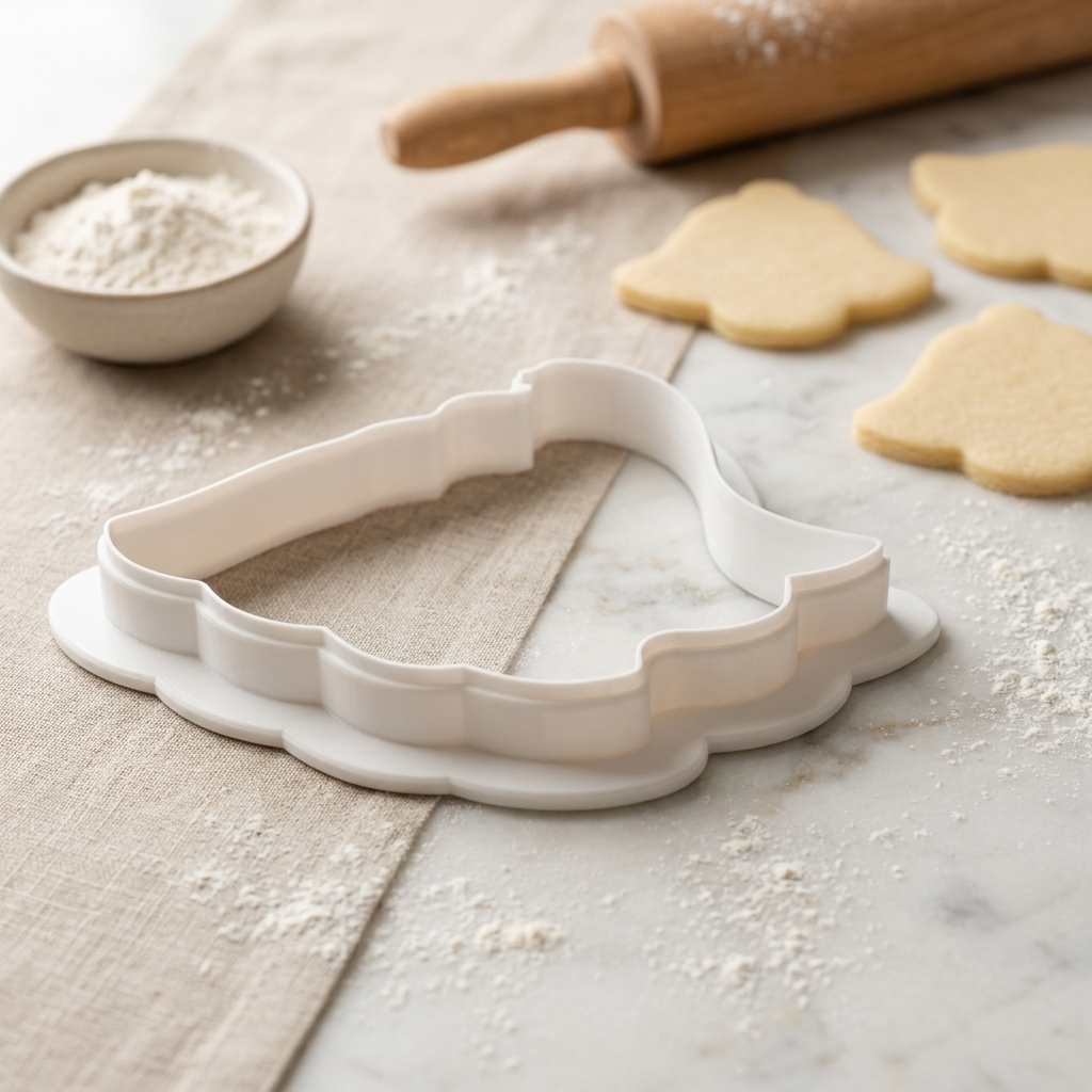 Bat Wing Veil Bride Profile Cookie Cutter, 3D Printed Wedding Theme