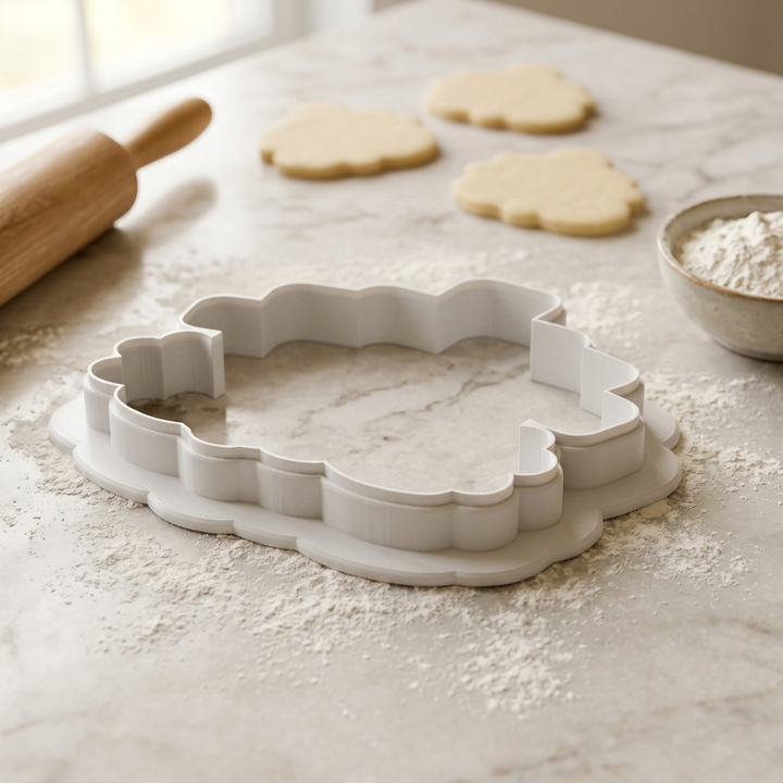 Spring Cross Trio Stack Cookie Cutter, 3D Printed Easter Cookie