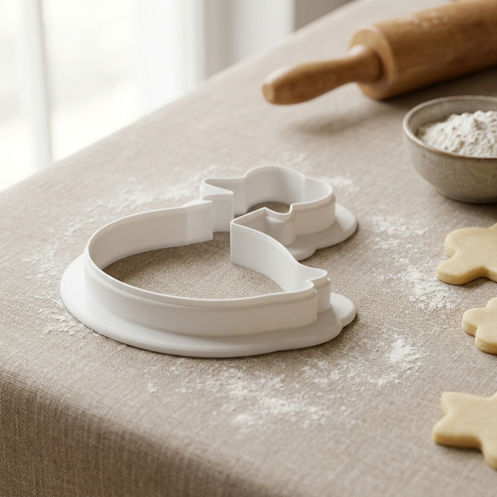 Goose in Rain Bonnet Cookie Cutter, 3D Printed Animal Theme