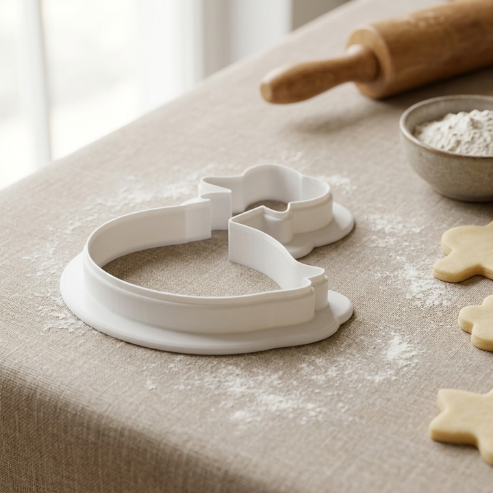 Goose in Rain Bonnet Cookie Cutter, 3D Printed Animal Theme