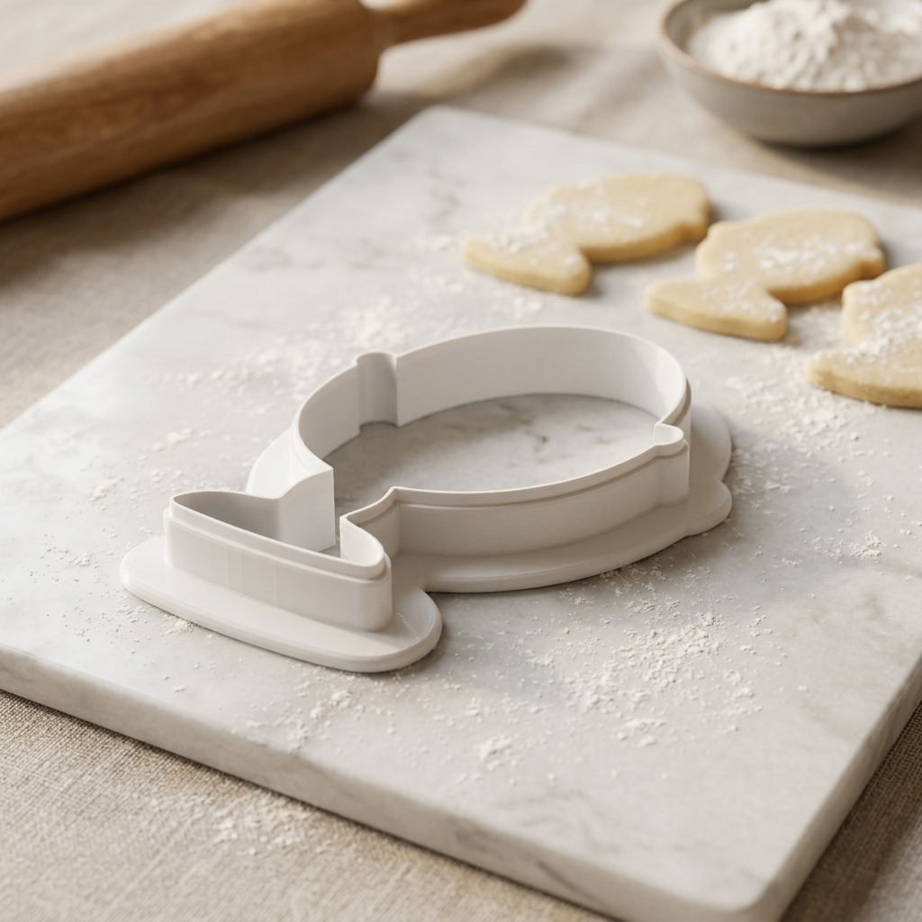 Fireplace Mantel Mirror Cookie Cutter, 3D Printed Party Theme