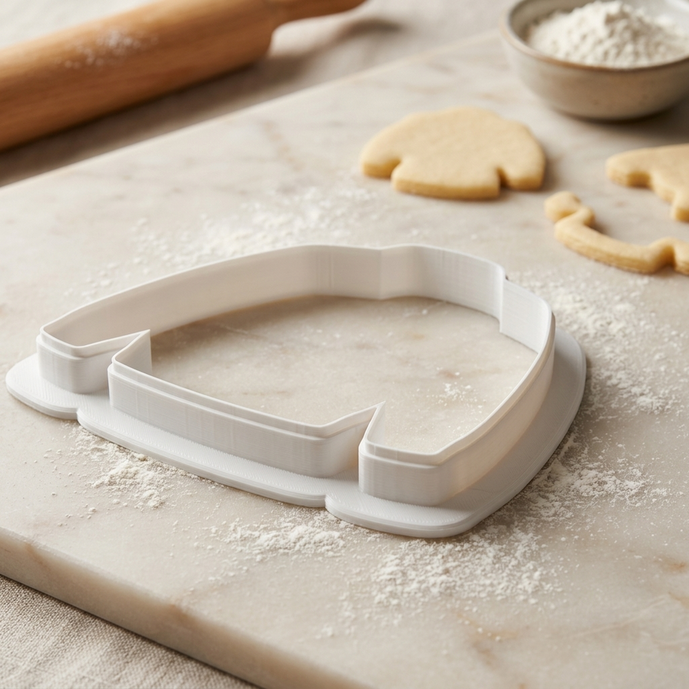 Alumni Letterman Jacket Cookie Cutter, 3D Printed School Theme