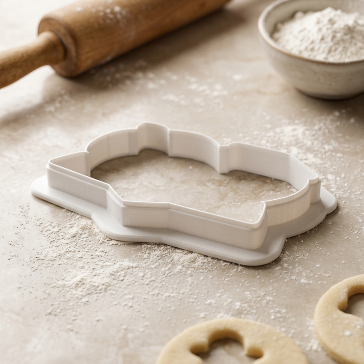 Open Book Heart Accent Cookie Cutter, 3D Printed Teacher Gift