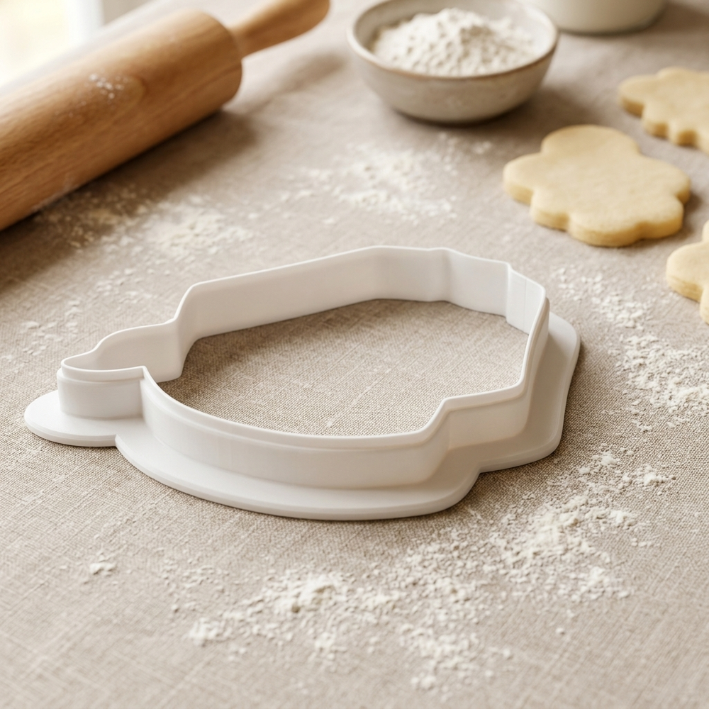 Barber Cape and Scissors Cookie Cutter, 3D Printed Party Theme