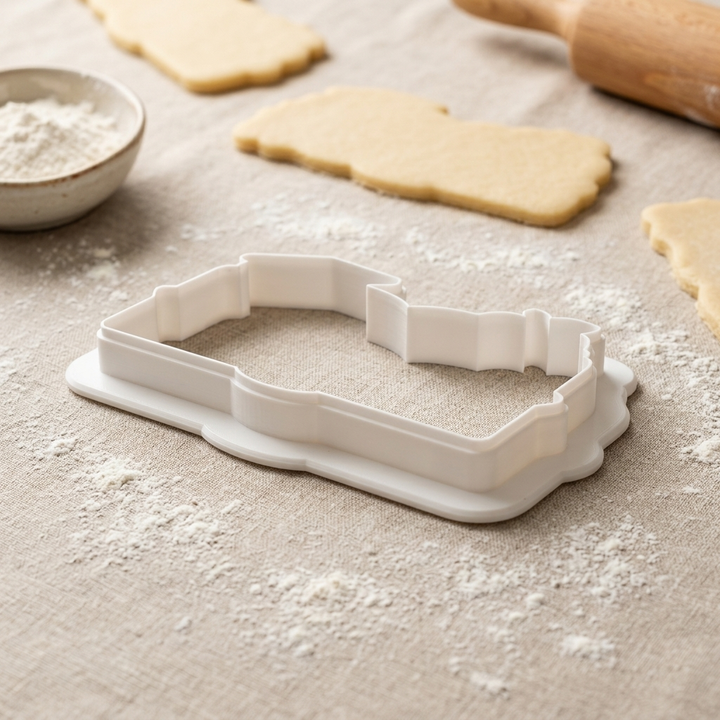 Open Book Name Plate Cookie Cutter, 3D Printed Teacher Gift