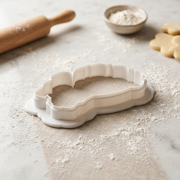 Florist Bouquet Wrap and Shears Cookie Cutter, 3D Printed Wedding Theme