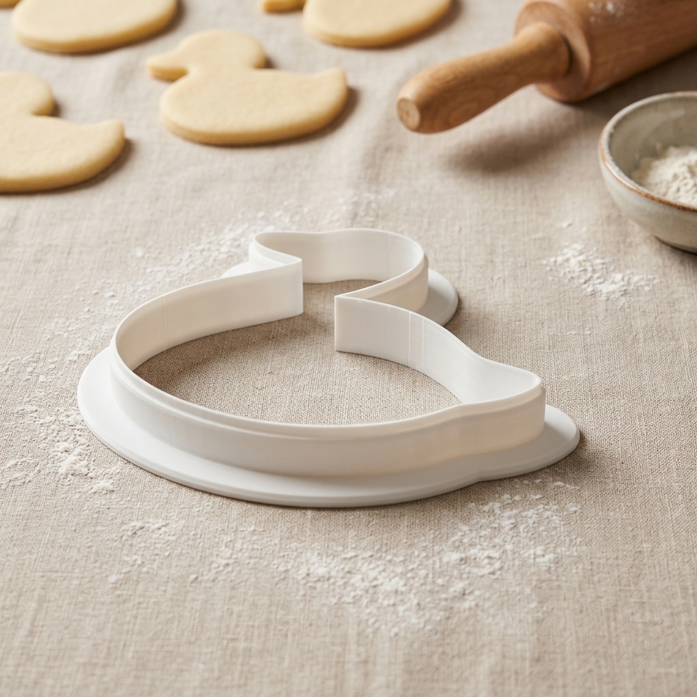 Lucky Goose with Clover Cookie Cutter, 3D Printed Animal Theme