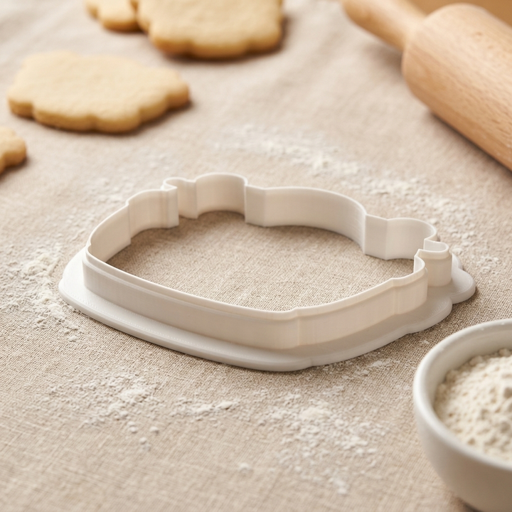 Yarn Basket Cookie Cutter, 3D Printed Knitting Gift