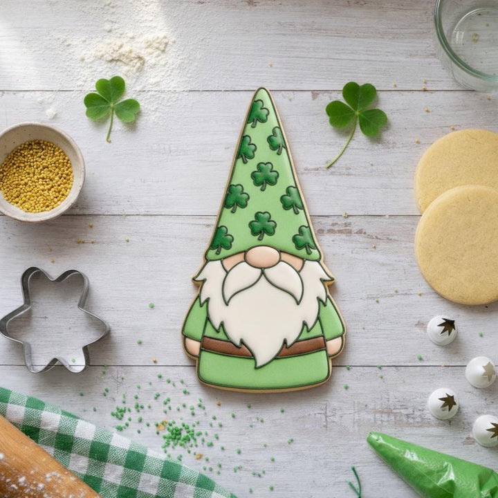 Shamrock Hat Gnome Cookie Cutter | St. Patrick&