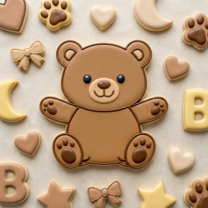 Teddy Bear Cookie Cutter, Baby Shower Baking