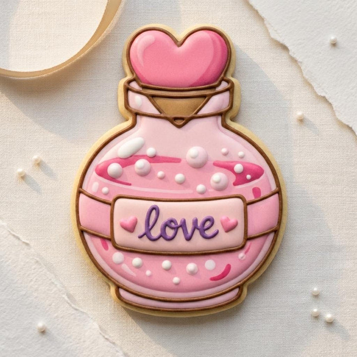 Love Potion Bottle Cookie Cutter  Valentine&