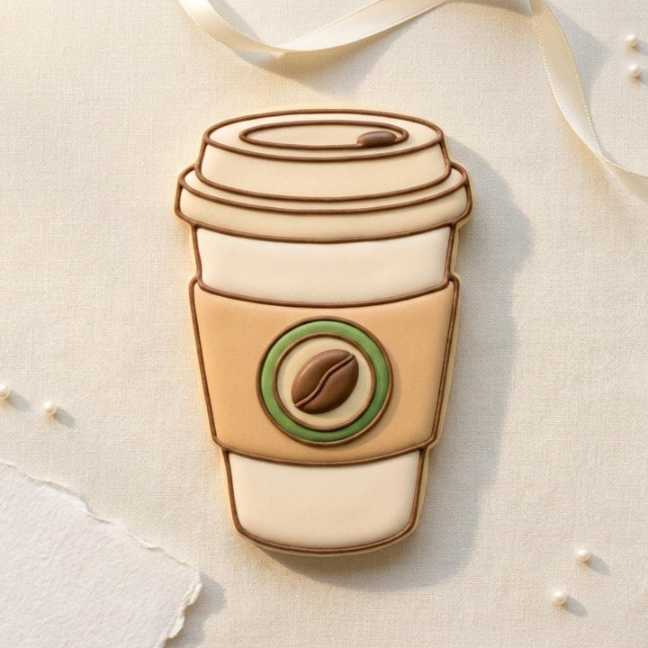 To Go Coffee Cup Cookie Cutter  Coffee Lover Baking Tool, Gift for Bakers