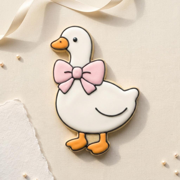 Goose with Bow Cookie Cutter  Baby Shower Baking