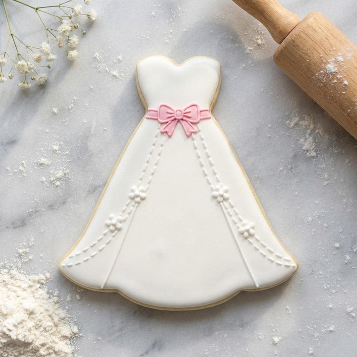 Wedding Dress Cookie Cutter  Bridal Shower Favor, 3D Printed