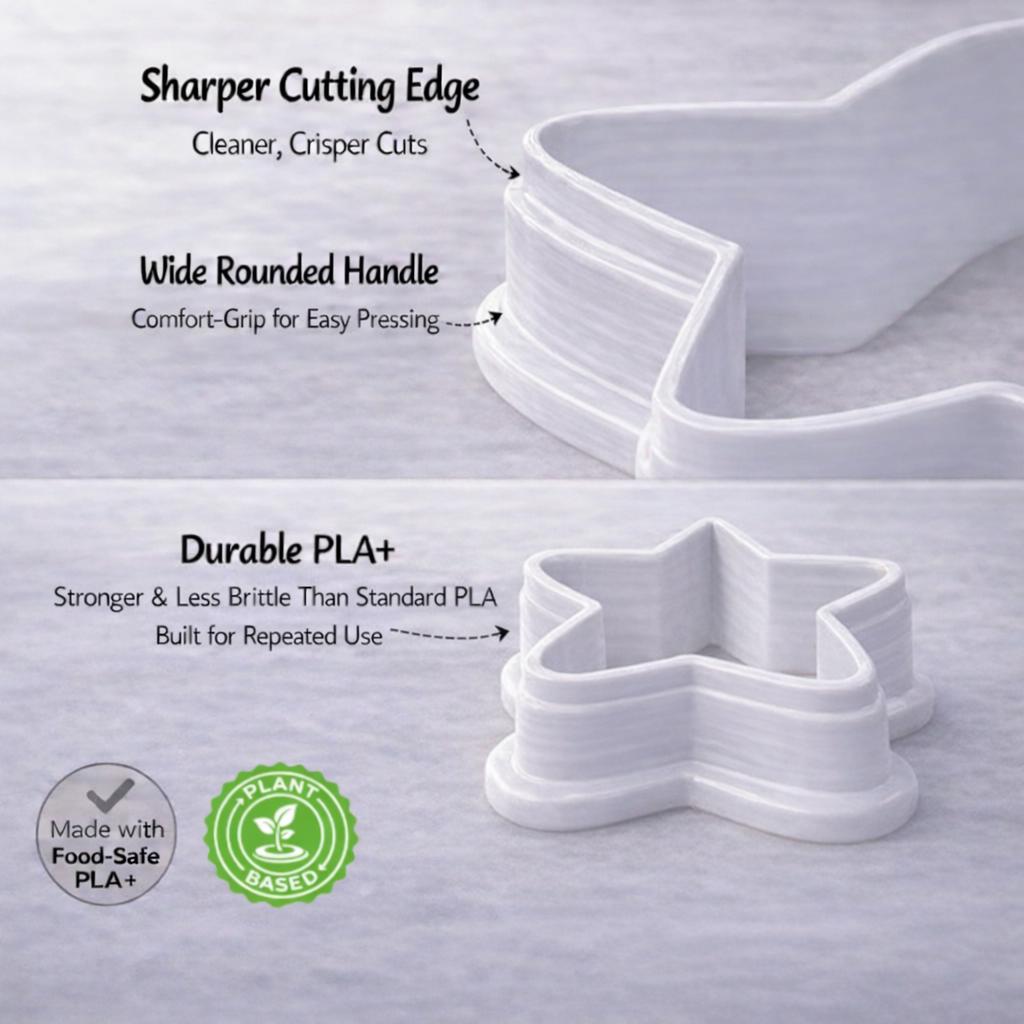 Highland Cow Easter Egg Cookie Cutter  3D Printed