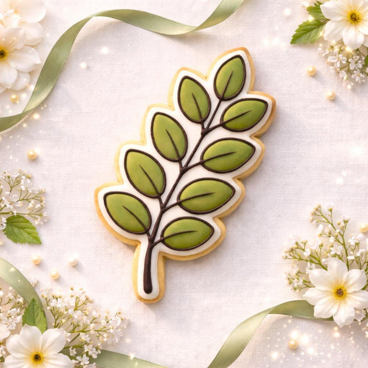 Eucalyptus Leaf Cookie Cutter  Botanical Wedding &amp; Baby Shower Sugar Cookie