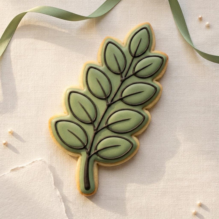 Eucalyptus Leaf Cookie Cutter  Botanical Wedding &amp; Baby Shower Sugar Cookie