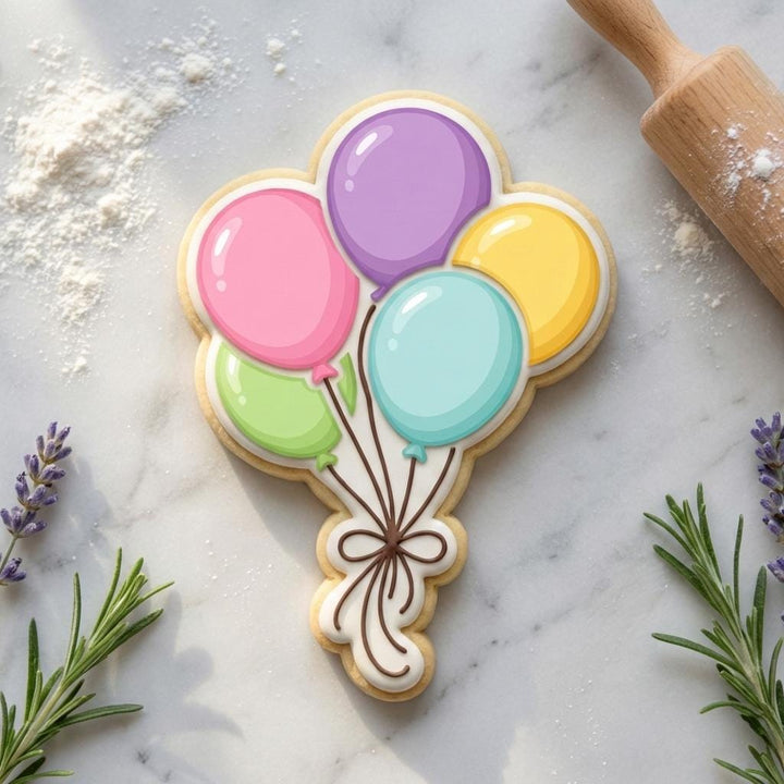Balloon Bouquet Cookie Cutter  3D Printed