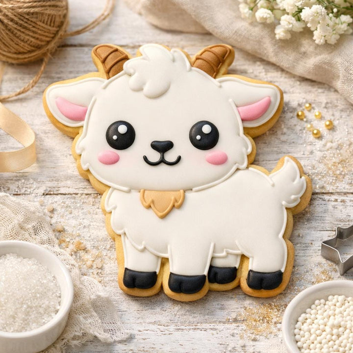 Baby Goat Cookie Cutter - 3D Printed Farm Animal, Baby Shower
