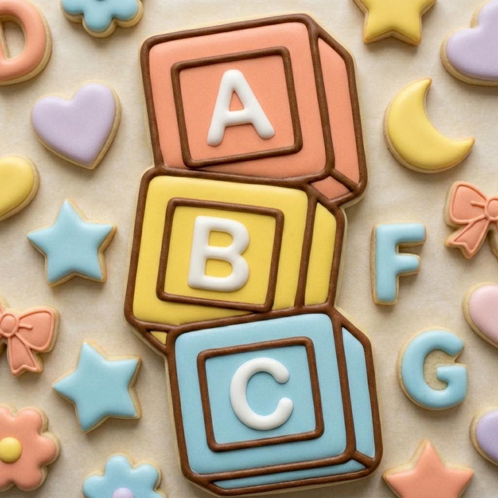 ABC Baby Block Cookie Cutter  Baby Shower, First Birthday