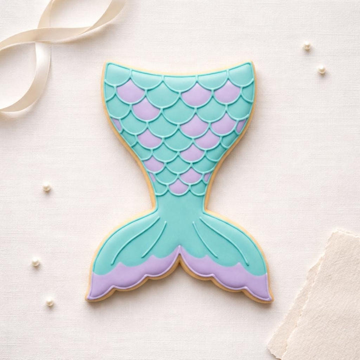 Mermaid Tail Cookie Cutter, 3D Printed Fondant Cutter