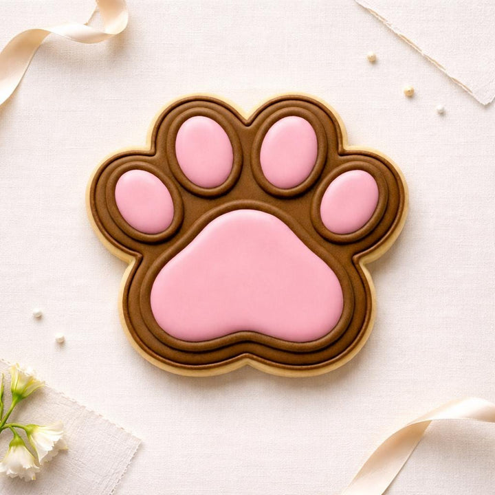 Paw Print Cookie Cutter, 3D Printed | Dog &amp; Cat | Cookies and Fondant