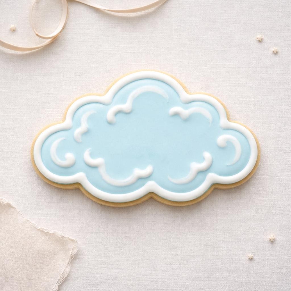 Cloud Cookie Cutter, 3D Printed for Cookies &amp; Fondant