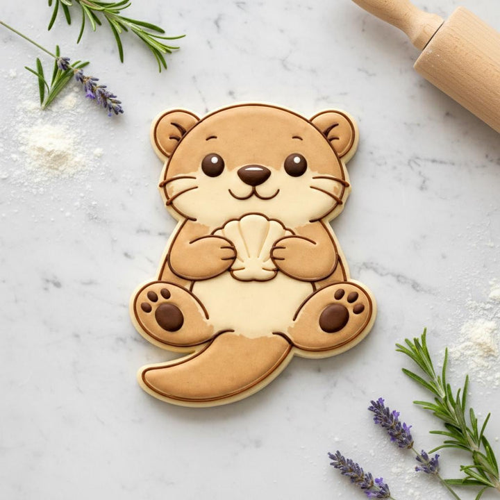 Sea Otter Cookie Cutter, 3D Printed for Fondant &amp; Cookie Dough