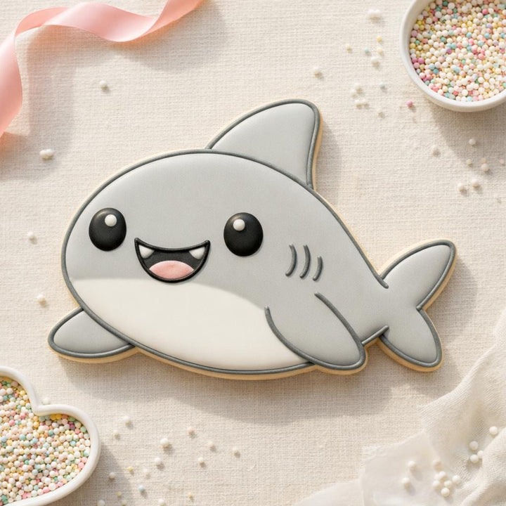 Shark Cookie Cutter | 3D Printed | Fondant &amp; Cookie Dough