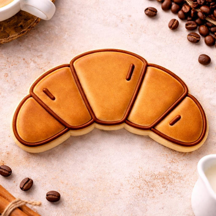 Croissant Cookie Cutter: 3D Printed for Fondant &amp; Cookie Dough
