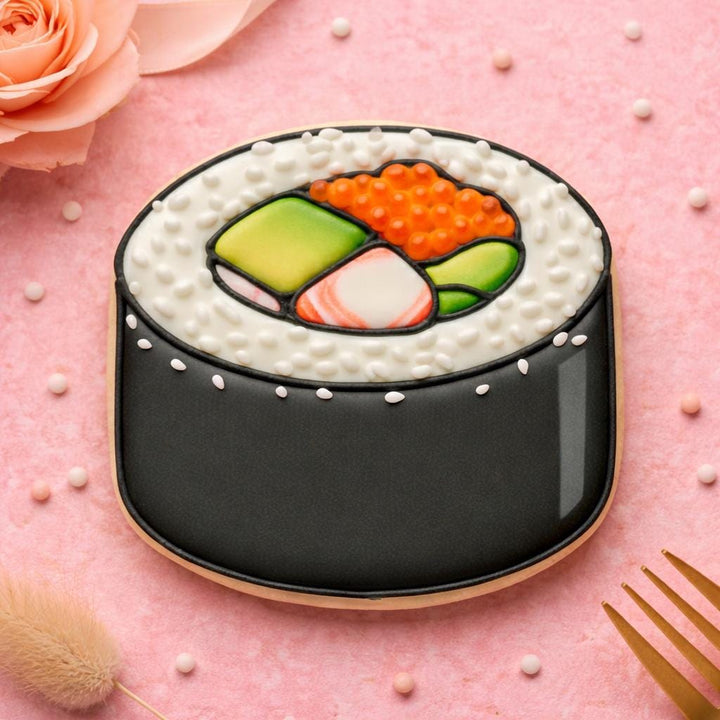 Sushi Roll Cookie Cutter | 3D Printed | Fondant &amp; Cookie Dough