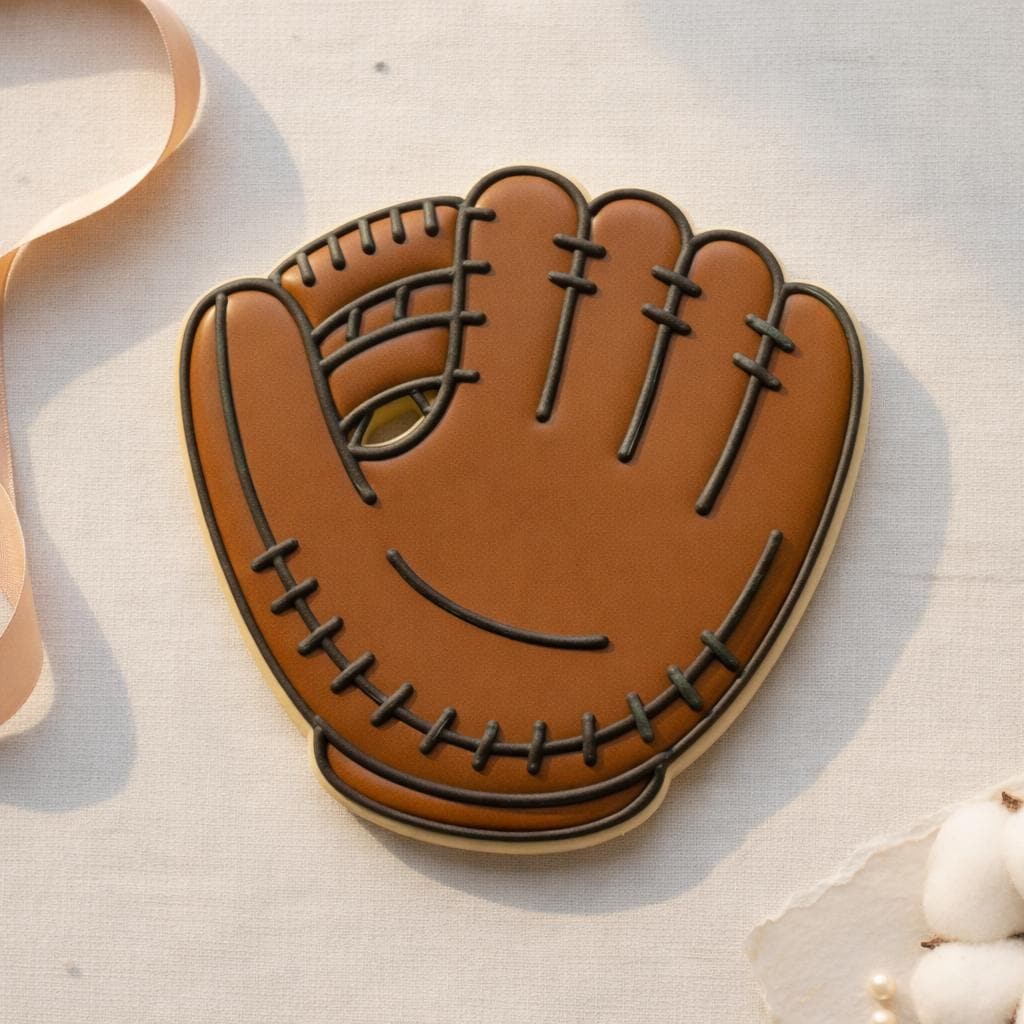 Baseball Glove Cookie Cutter, 3D Printed for Fondant &amp; Cookie Dough