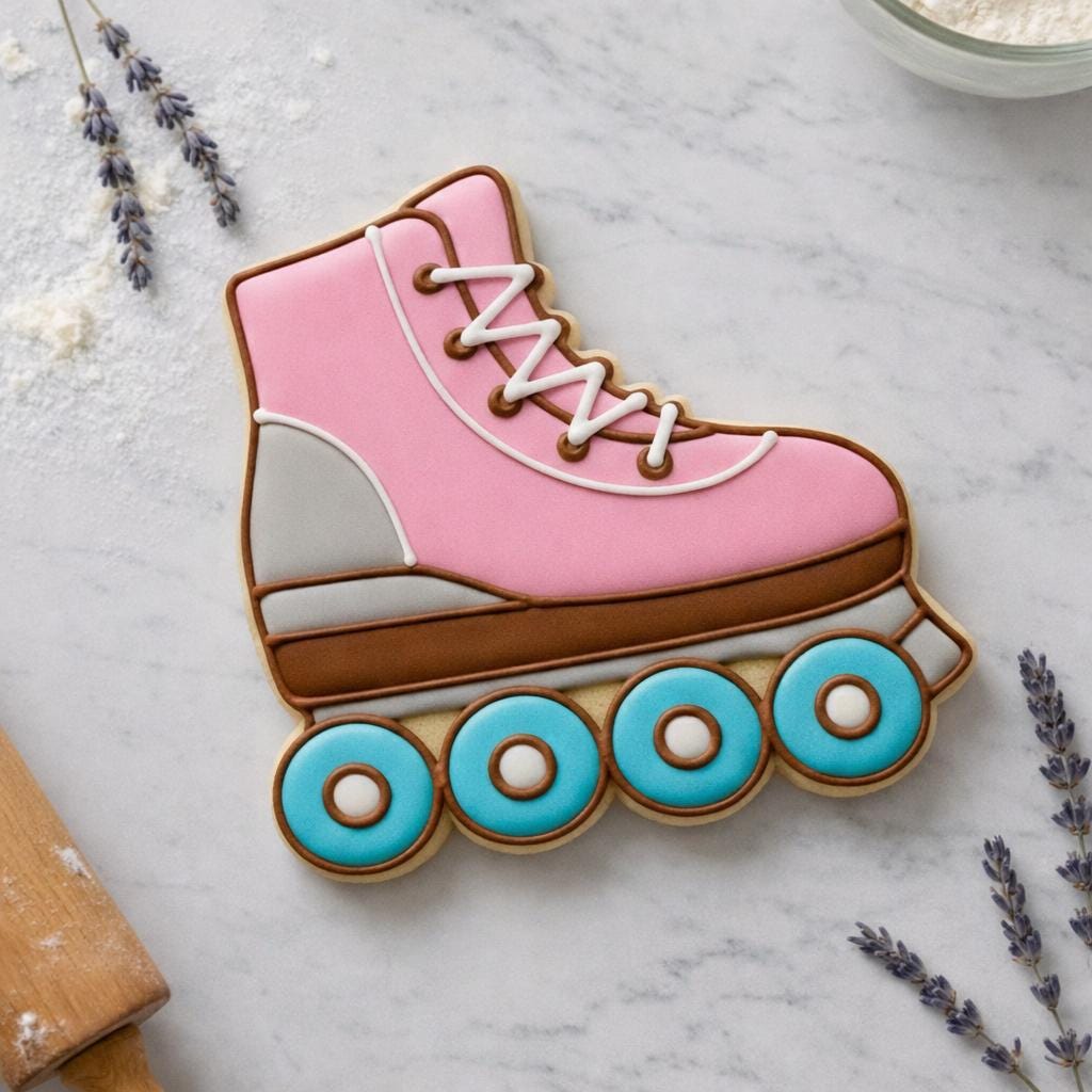 Roller Skate Cookie Cutter, Fondant Cutter, 3D Printed