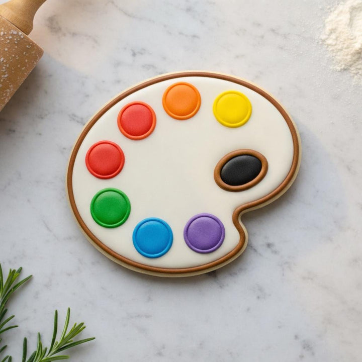 Paint Palette Cookie Cutter, 3D Printed for Fondant &amp; Dough