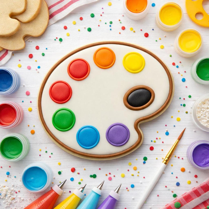 Paint Palette Cookie Cutter, 3D Printed for Fondant &amp; Dough