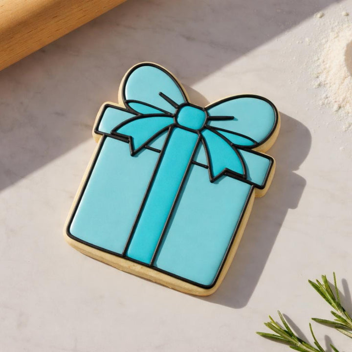Gift Box Cookie Cutter, 3D Printed for Cookies &amp; Fondant